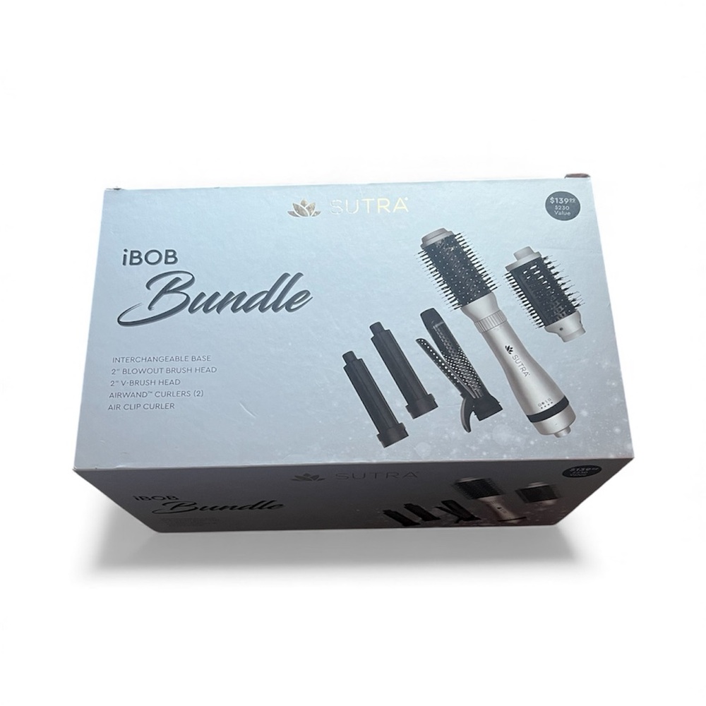 Sutra iBOB Bundle Hair Styling Tool - Silver and Black